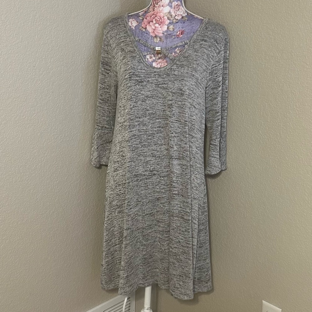 NAIF Heather Gray‎ Knit Dress